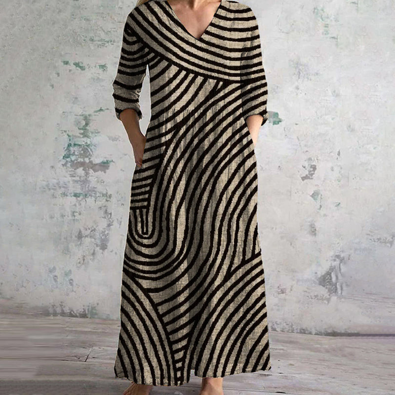 EVE™|VINTAGE STRIPED DRESS