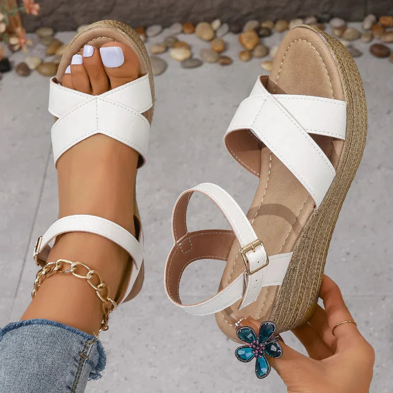 Selena | Elegant wedge sandals