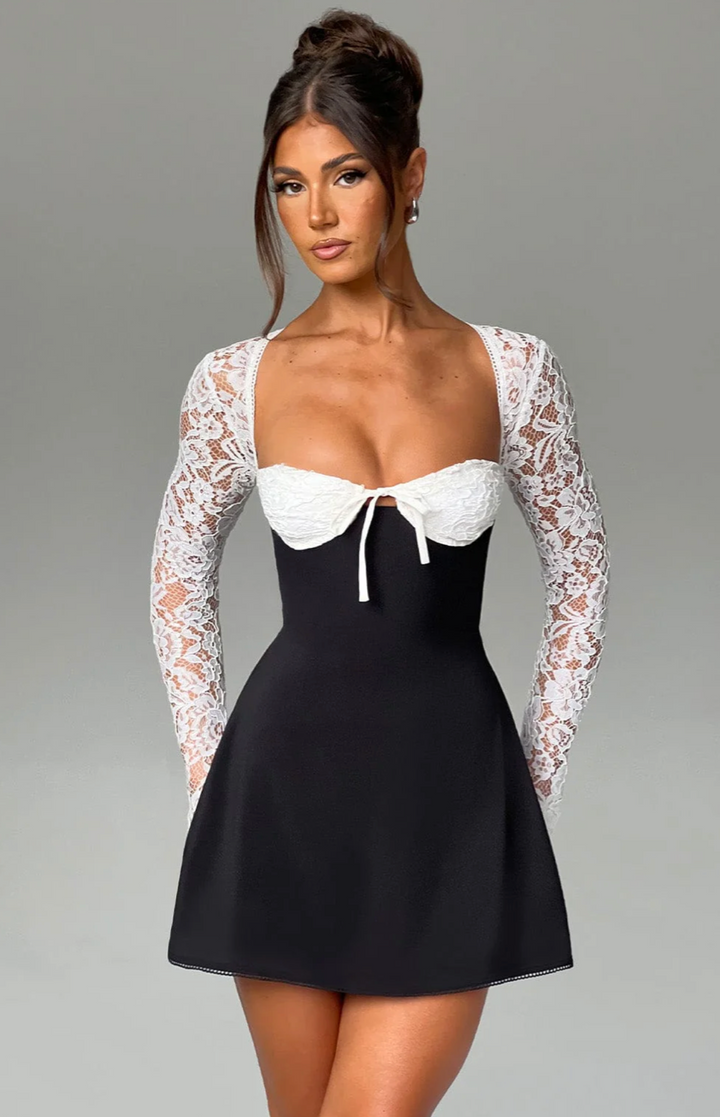 Vienne™ - Lace Sleeve Mini Dress