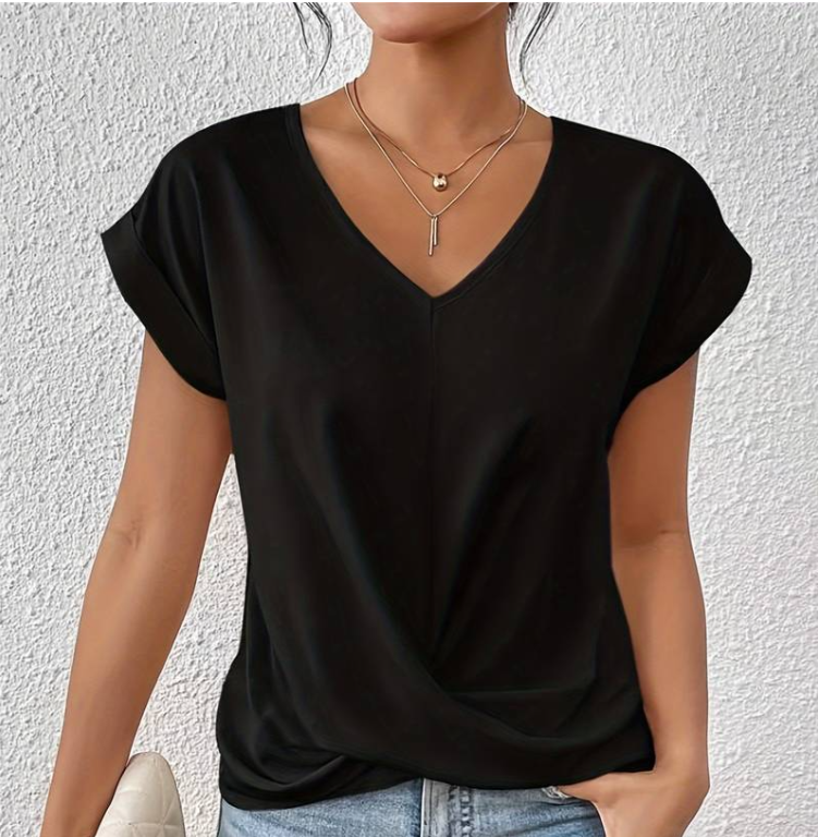 Claire™ Elegant V-Neck Shirt