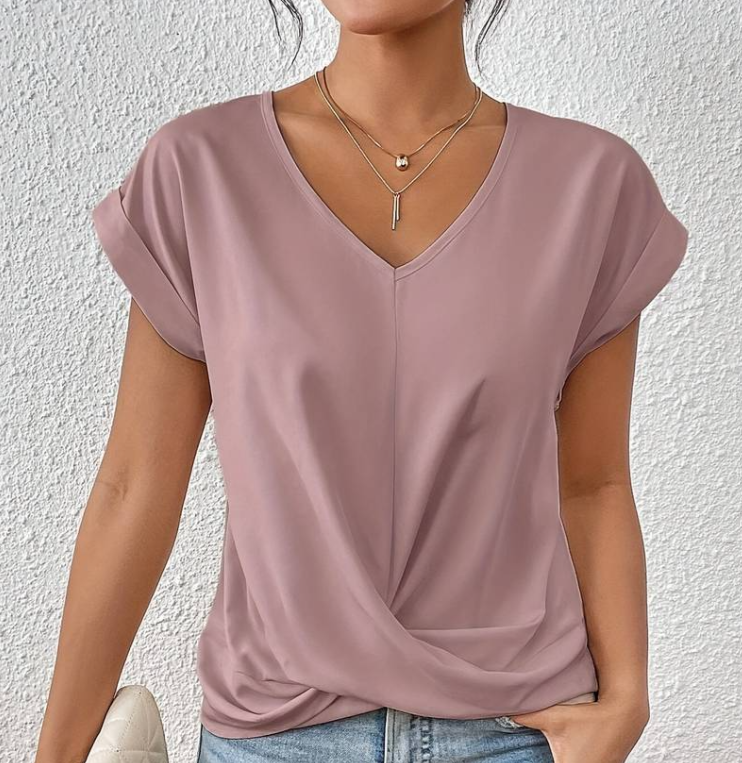 Claire™ Elegant V-Neck Shirt