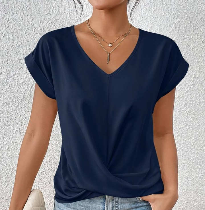 Claire™ Elegant V-Neck Shirt