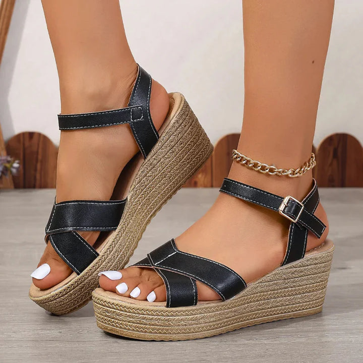 Selena | Elegant wedge sandals