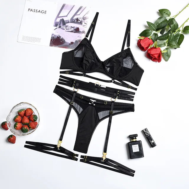 Adrianna™ - Alluring Mesh Lingerie Set