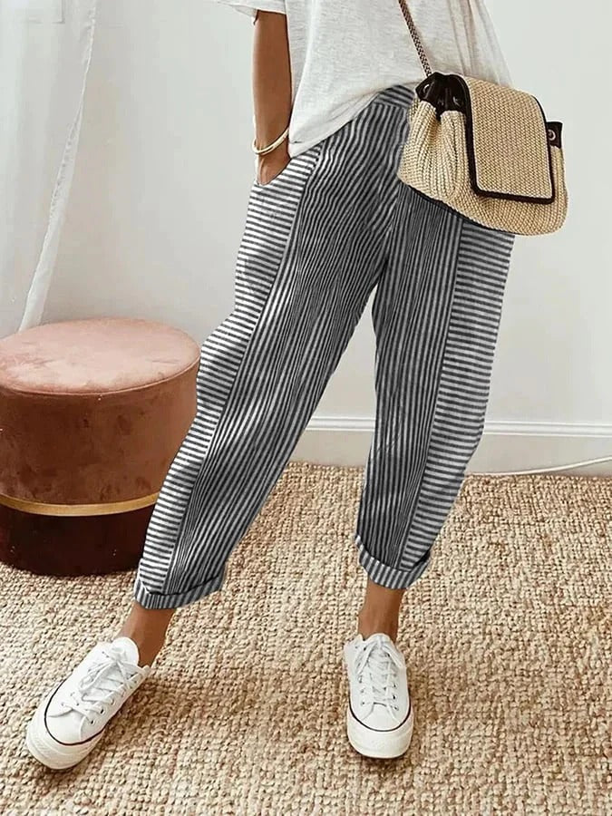 Lore™ - Striped Cotton Pants