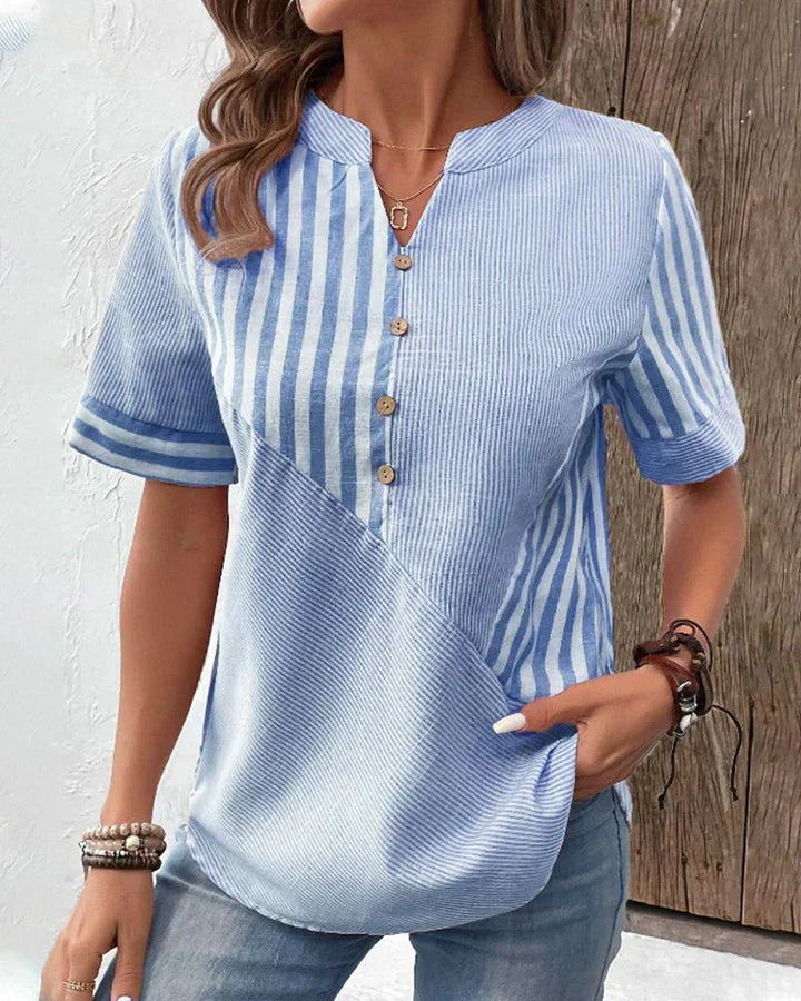 Lila | Soft Striped Blouse